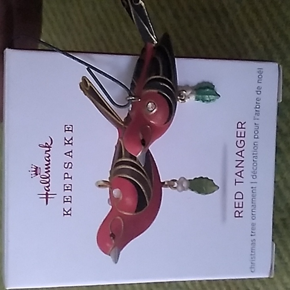 Hallmark Miniature Red Tanager Ornament
